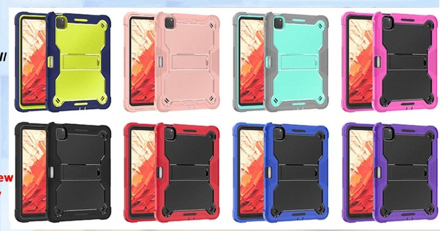 Capa para tablet TJZA com suporte tipo armadura — Foto do produto